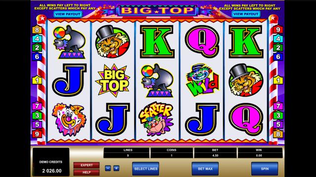 Бонусная игра Big Top 6